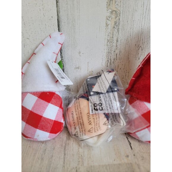 Cubs gnome transpac plush ornament Xmas set decor baseball Chicago - Picture 7 of 7